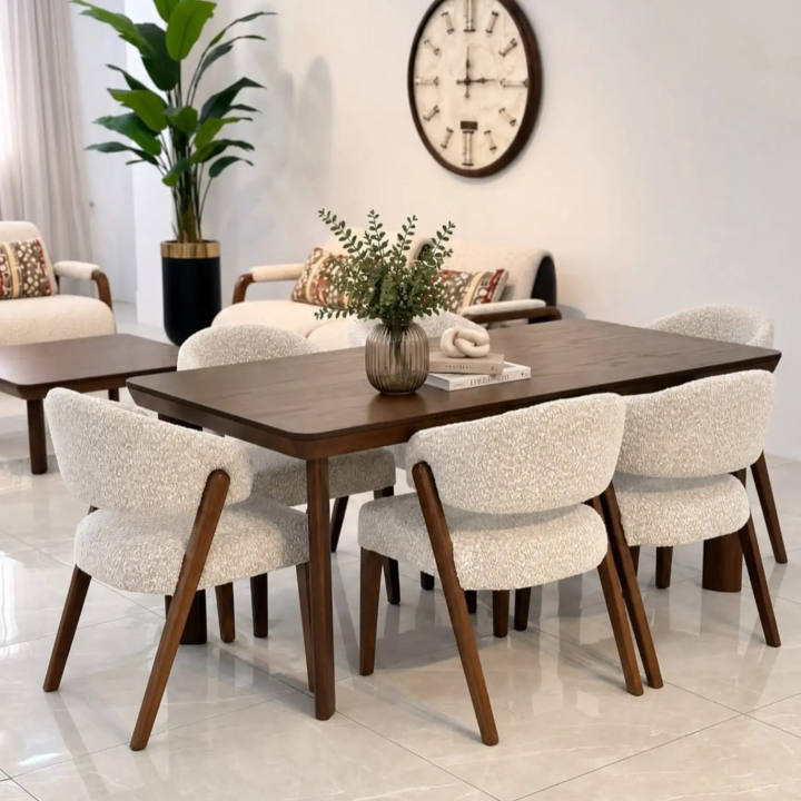 Oak Six-Seater Dining Set