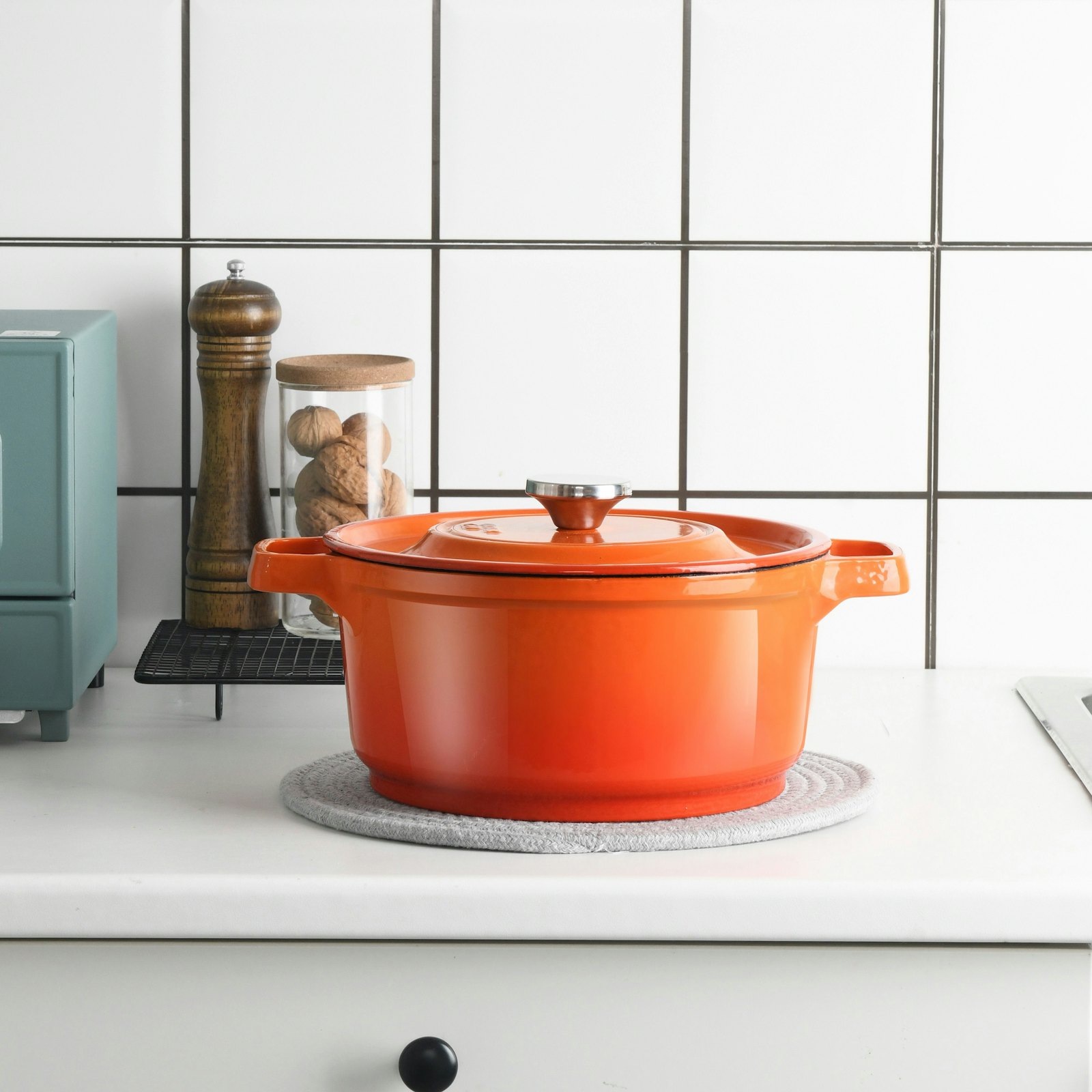 Enamel Cast-Iron Casserole